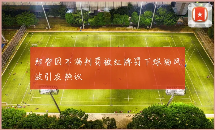 郑智因不满判罚被红牌罚下球场风波引发热议